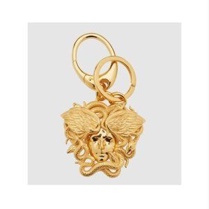 NEW VERSACE Medusa Snake Double Key Ring